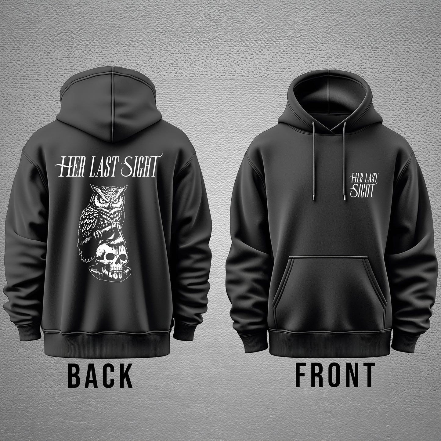 Owl Hoodie (Black)